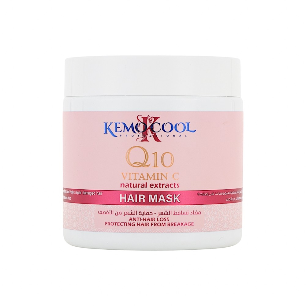 كيمو كول قناع شعر Q10 مع فيتامين سي للحماية من تساقط الشعر و تقصفه  -  500 مل