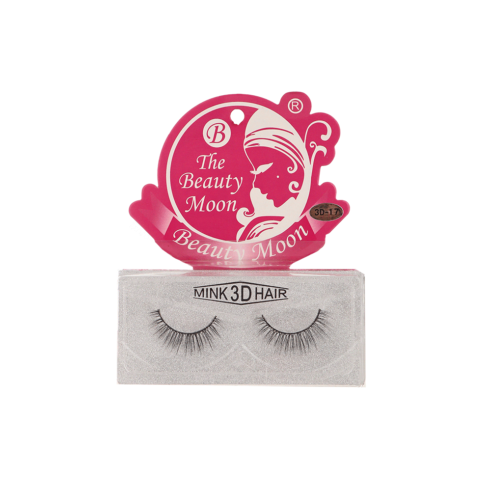 بيوتي مون رموش اصطناعية ثلاثية الأبعاد من فرو المنك موديل 3D-17  - أسود