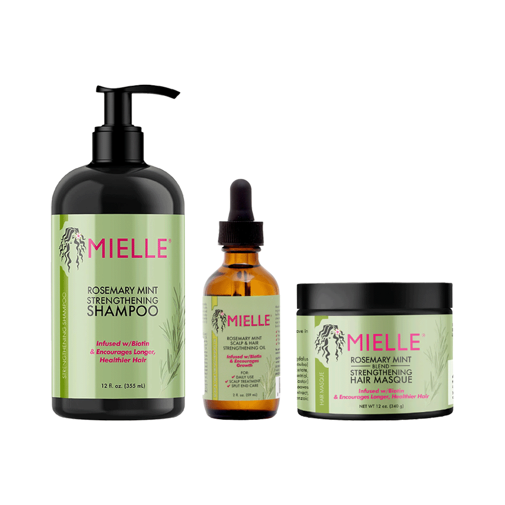 ميلي مجموعة تقوية الشعر بإكليل الجبل و النعناع - 3 قطع