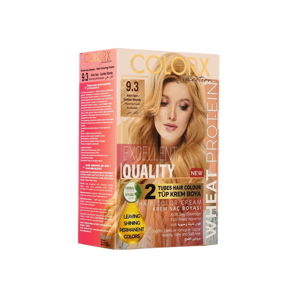 كولور اكس صبغة شعر خالية من الأمونيا رقم 9.3 - أشقر ذهبي