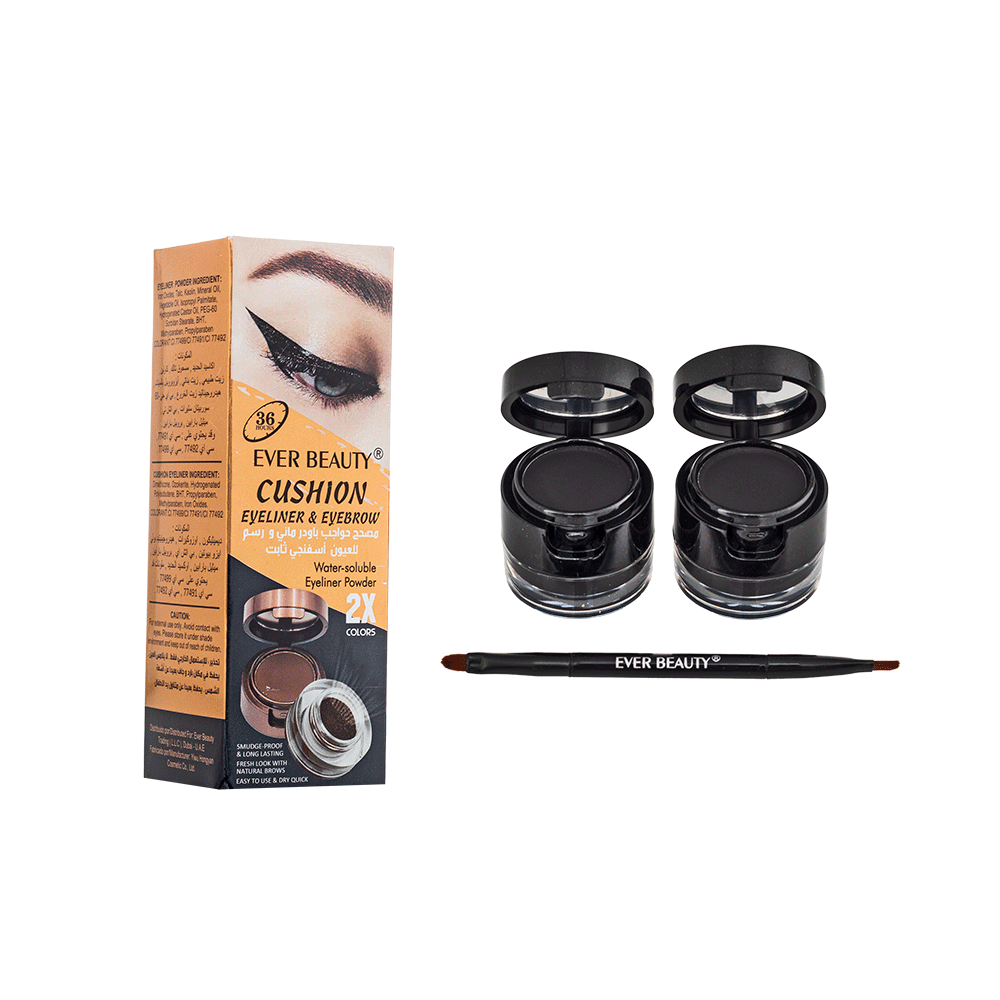 ايفر بيوتي كوشن ايلاينر مصحح حواجب باودر مائي ورسم للعيون اسفنجي - 4 جم