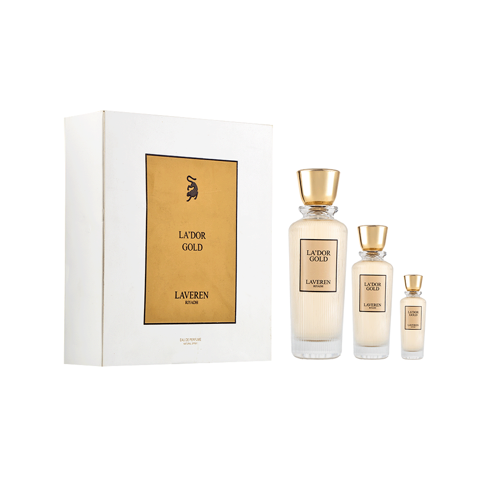 لافيرن طقم عطور لادور جولد للنساء كوبي - 3 قطع 
