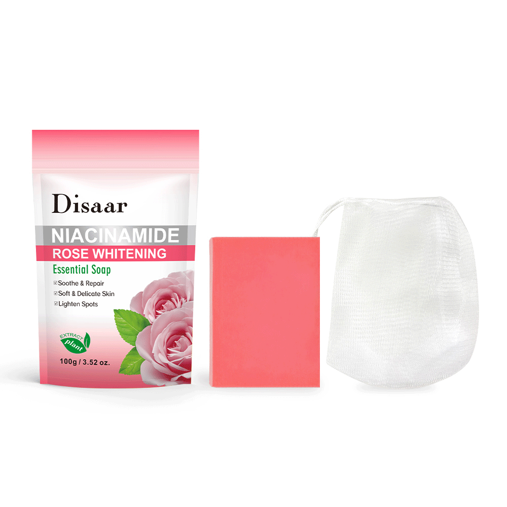 ديسار صابون تفتيح الجسم بخلاصة الورد و النياسيناميد - 100 جم