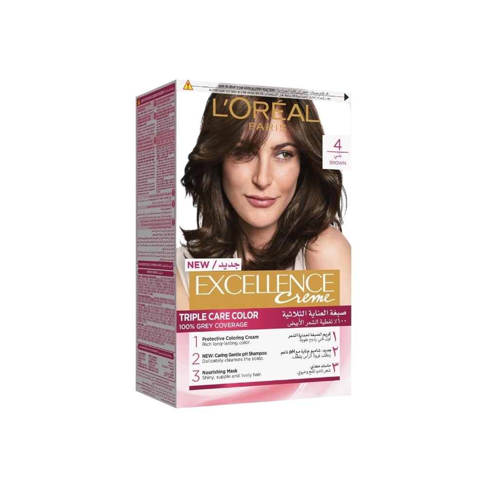 لوريال باريس صبغة شعر إكسيلنس - 4 بني