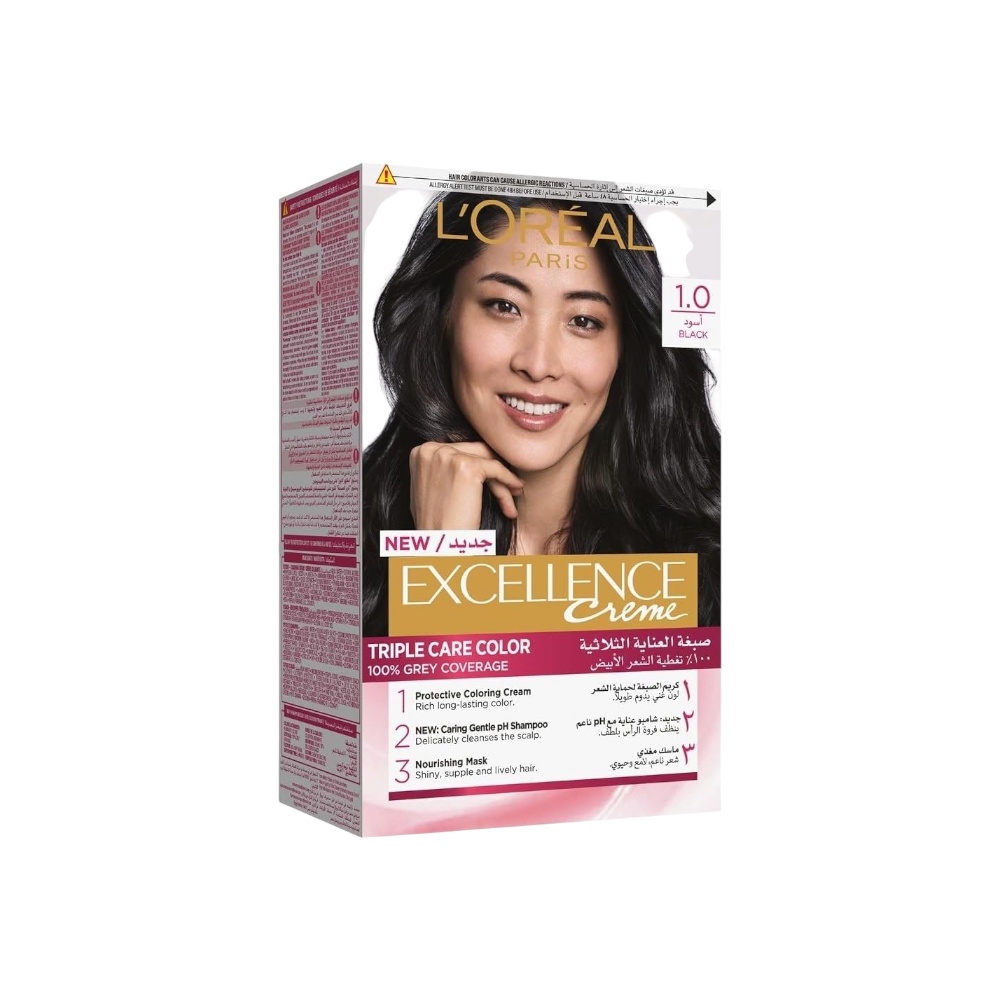 لوريال باريس صبغة شعر إكسيلنس - 1.0 أسود