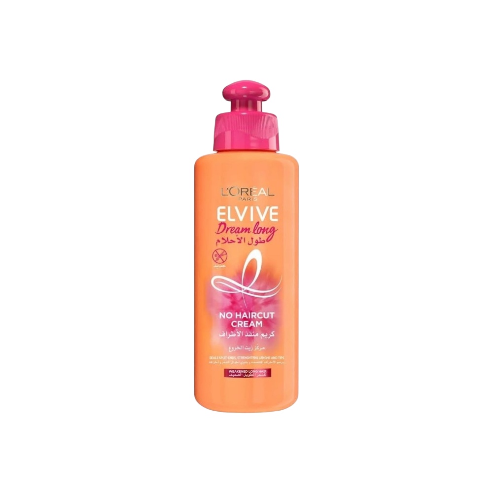 لوريال باريس إلفيف كريم دريم لونج منقذ الأطراف بزيت الخروع للشعر الطويل و الضعيف - 200 مل 