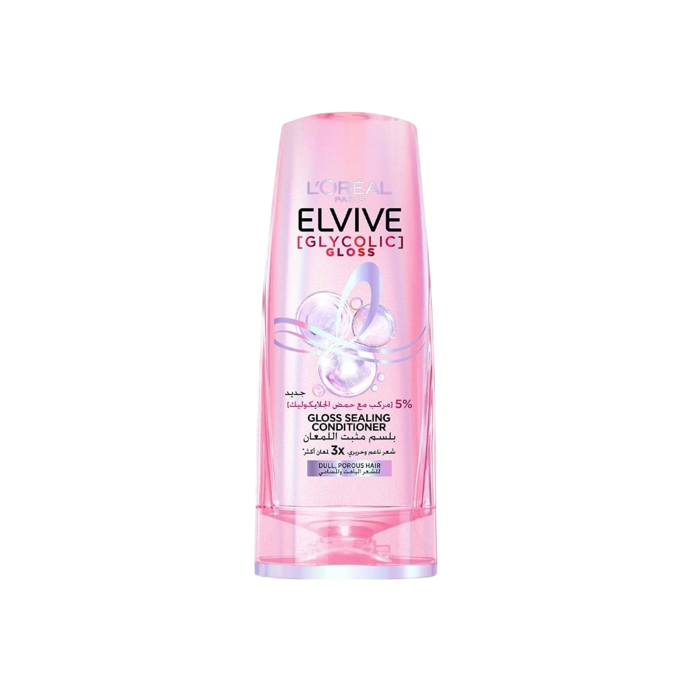 لوريال باريس إلفيف بلسم جليكوليك جلوس ملمع للشعر الجاف و المسامي - 200 مل
