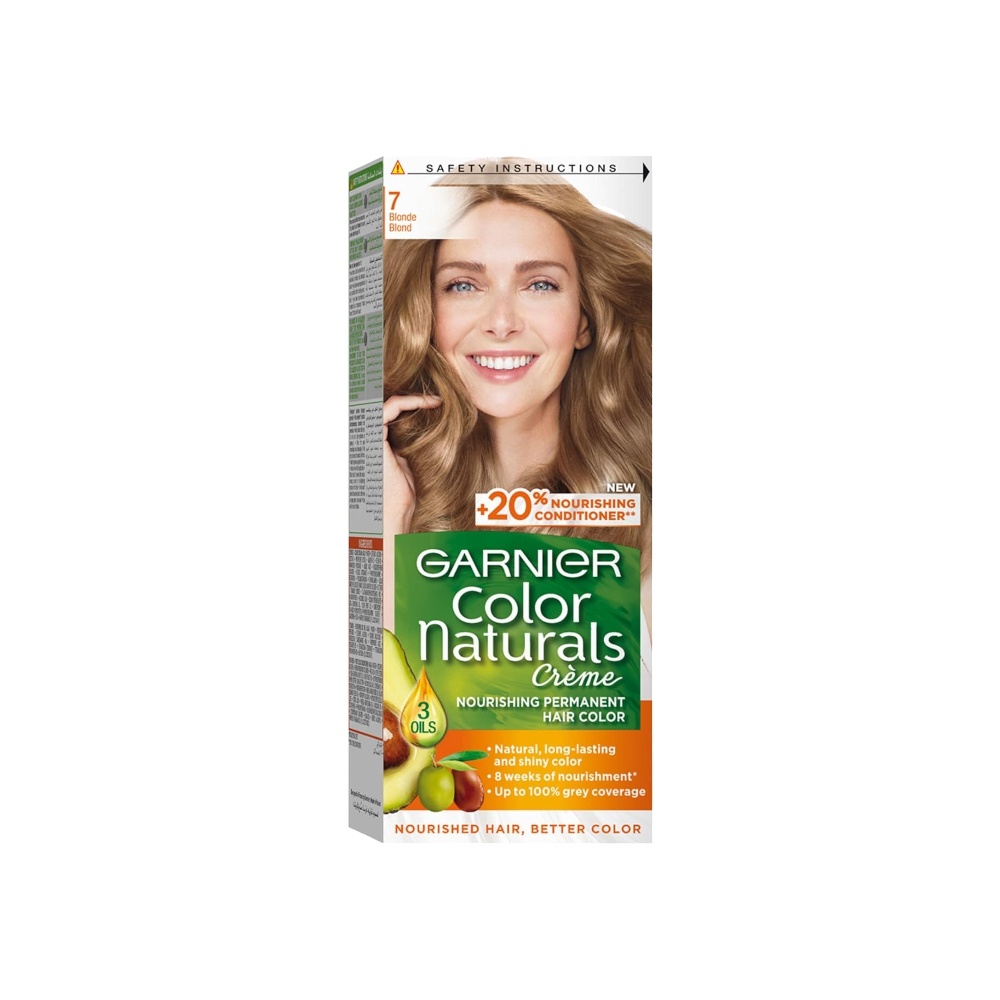 غارنييه كولور ناتشورالز صبغة دائمة مغذية للشعر - أشقر رقم 7