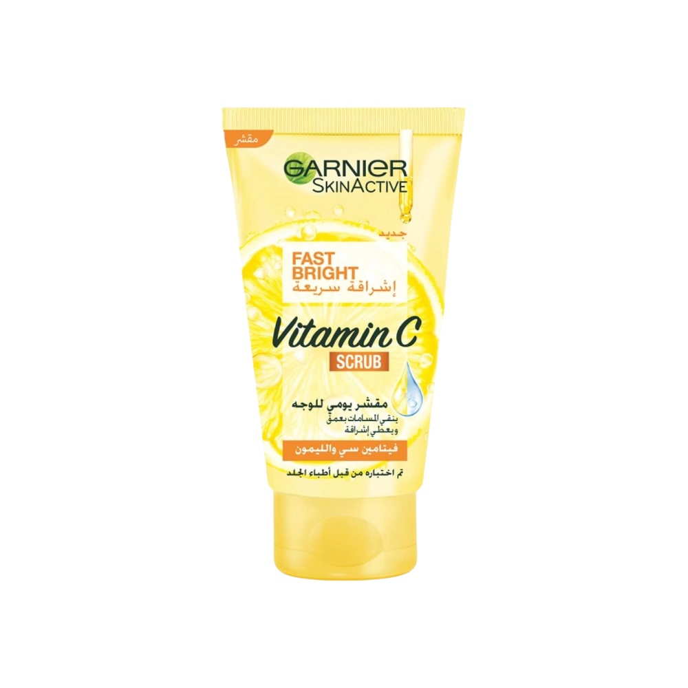 غارنييه سكين أكتيف مقشر يومي للوجه بفيتامين سي و الليمون - 150 مل 