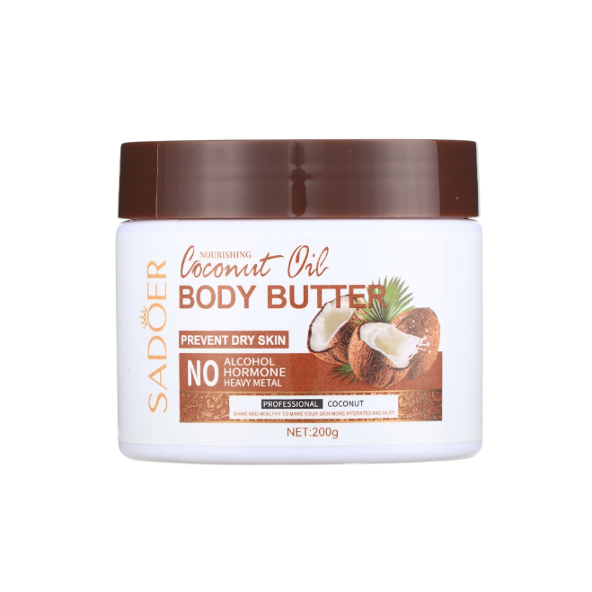 سادور زبدة مرطبة للجسم بزيت جوز الهند - 200 جم