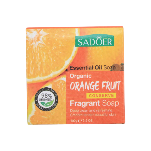 سادور صابون منظف للبشرة بالبرتقال العضوي - 100 جم