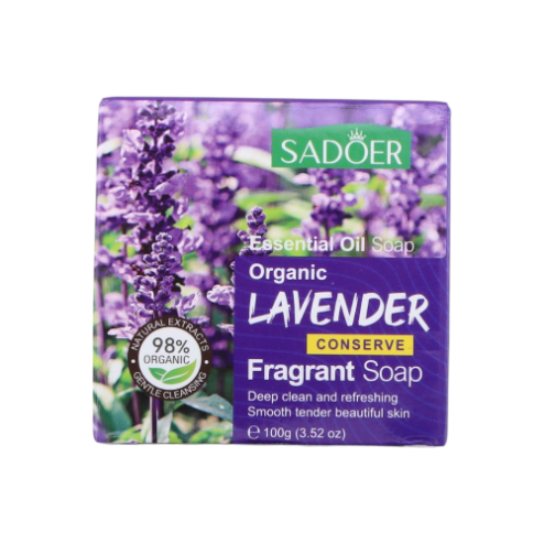 سادور صابون منظف للبشرة باللافندر العضوي - 100 جم