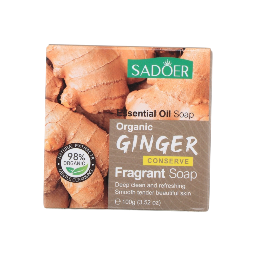 سادور صابون منظف للبشرة بالزنجبيل العضوي - 100 جم