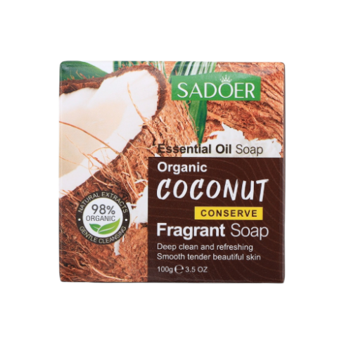 سادور صابون منظف للبشرة بجوز الهند العضوي - 100 جم