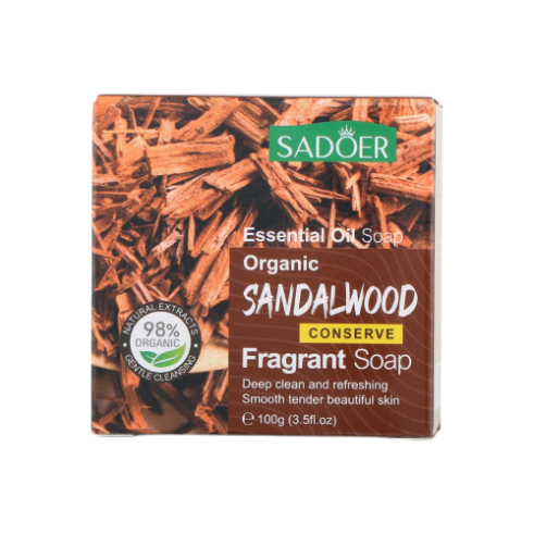 سادور صابون منظف للبشرة بخشب الصندل العضوي - 100 جم
