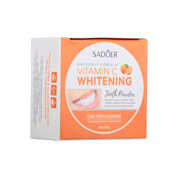 سادور بودرة تبييض أسنان بفيتامين سي - 60 جم