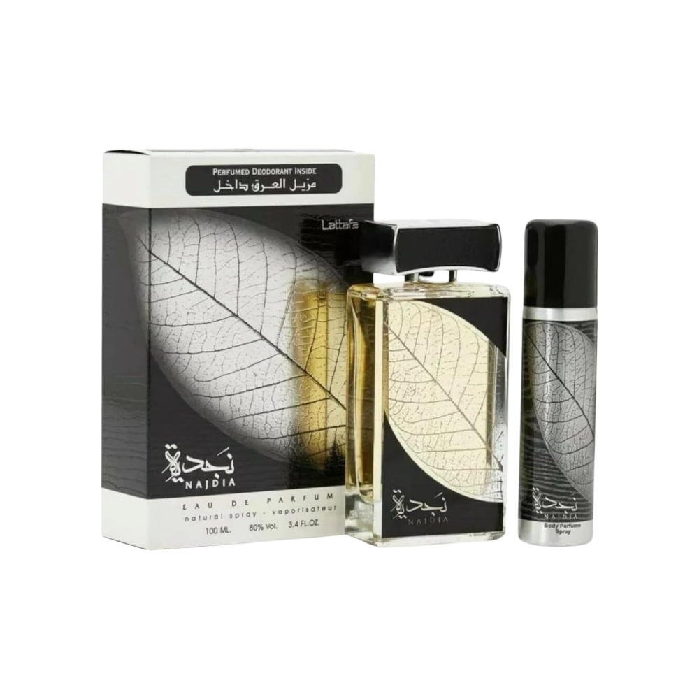 لطافة مجموعة عطر نجدية أو دي بارفان + بخاخ مزيل العرق - 100 مل
