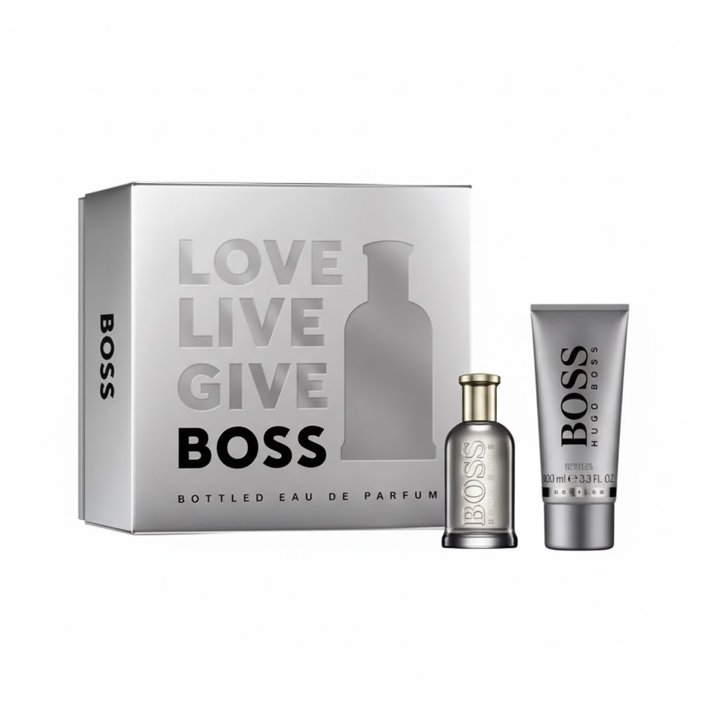 هوغو بوس طقم عطر بوس بوتلد للرجال - 50 مل + جل استحمام معطر 100 مل 
