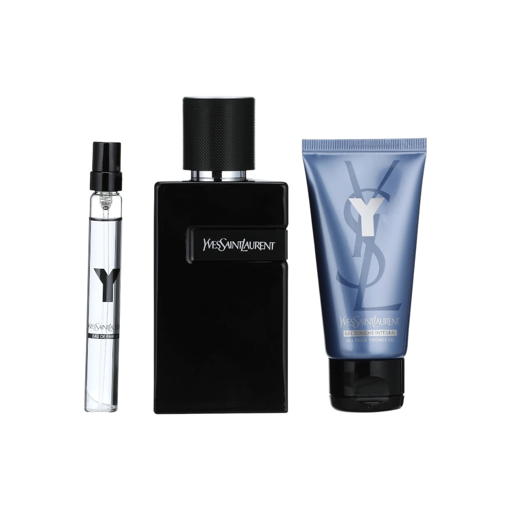 إيف سان لوران مجموعة عطر واي لو بارفان للرجال 100 مل + عينة عطر 10 مل + جل استحمام معطر 50 مل