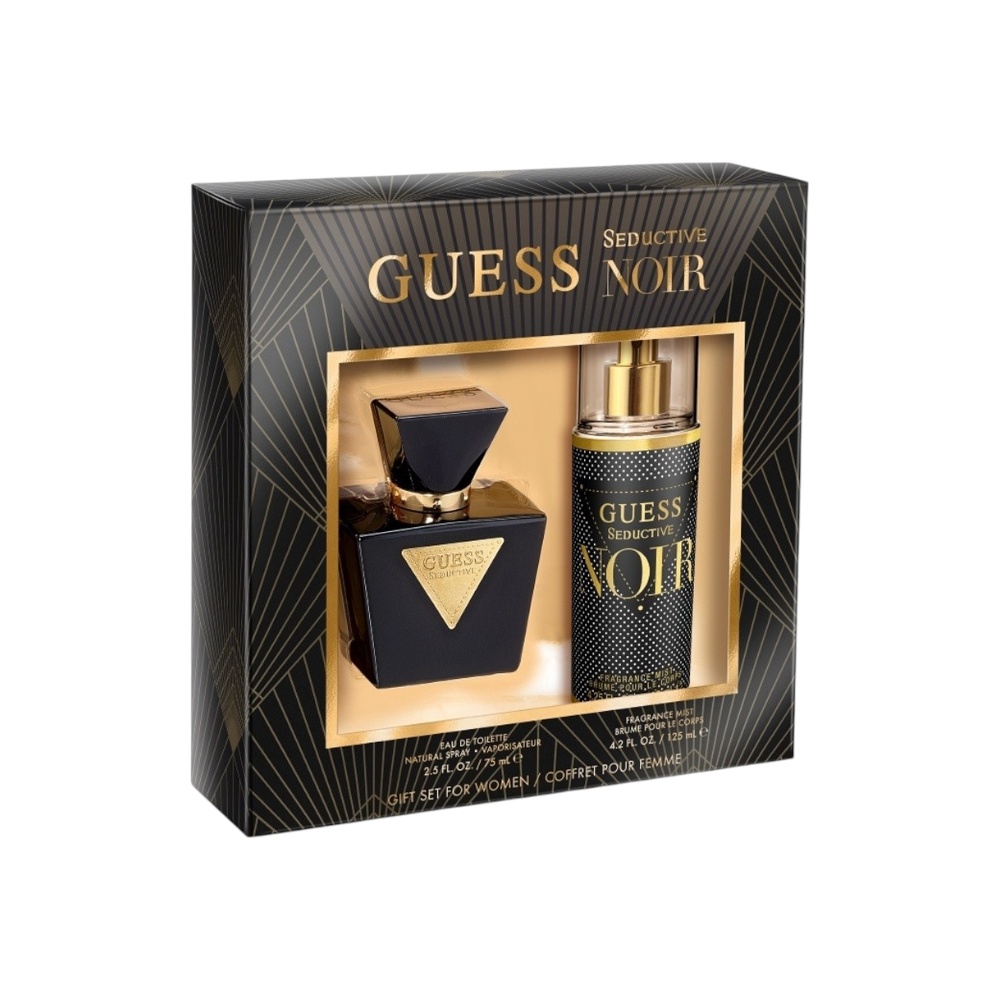 جيس طقم عطر سيداكتيف نوار أو دو تواليت للنساء - 75 مل + سبراي معطر جسم 125 مل