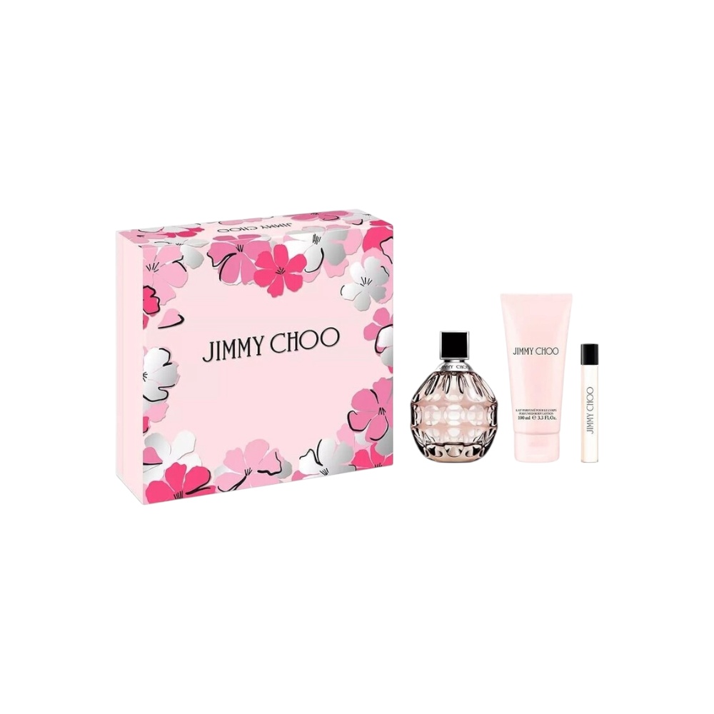 جيمي تشو طقم عطر أوشن إتش أو دو بارفان للنساء - 100 مل + 7.5 مل + لوشن جسم 100 مل