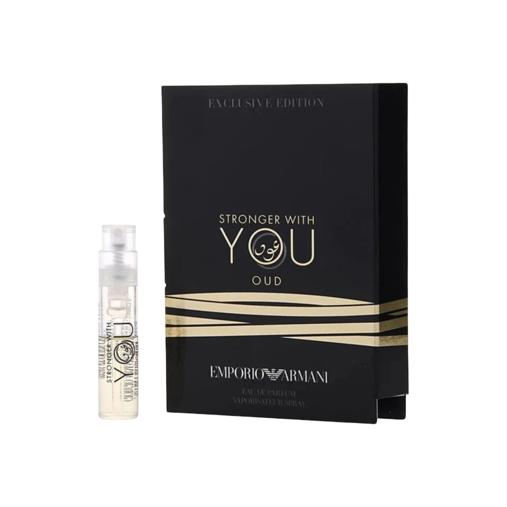 إمبوريو أرماني عينة عطر سترونجر وذ يو عود أو دو بارفان للرجال - 1.2 مل