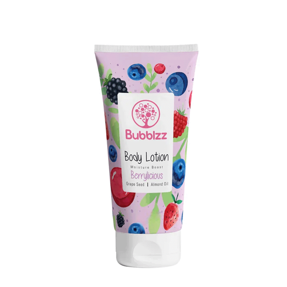 لوشن للجسم بابلز برائحة التوت البري للبشرة الجافة - 250 جرام
