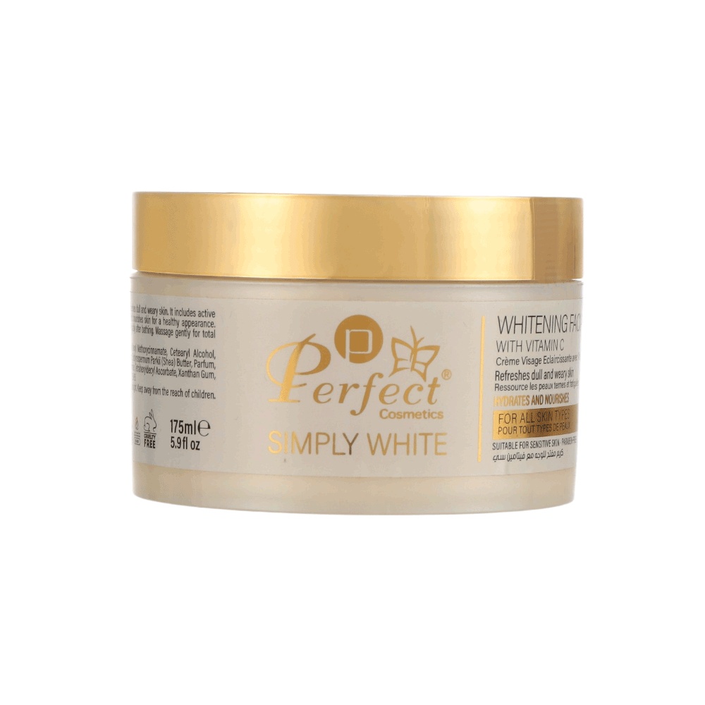 كريم بيرفكت سيمبلي وايت مفتح للوجة مع فيتامين سي -175 مل