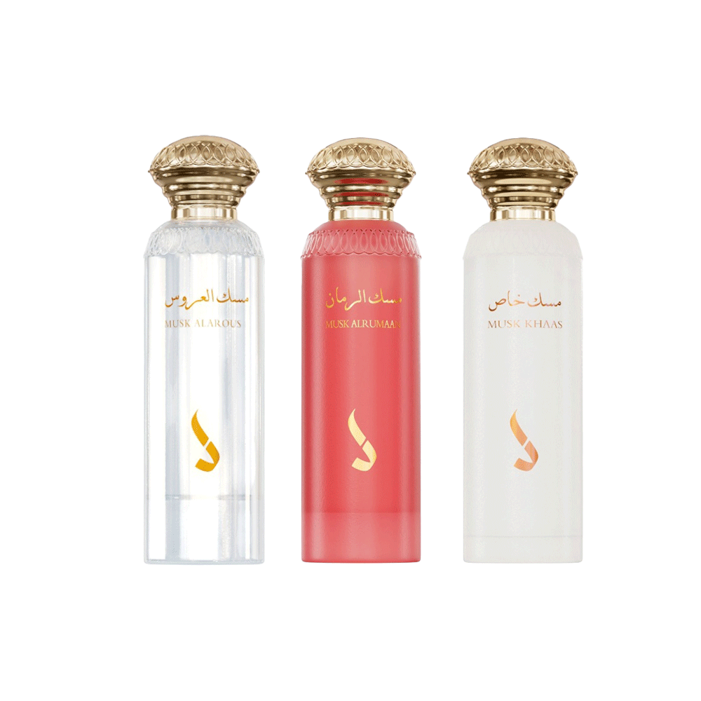 باكج عطور المسك من دخون الاماراتية - 3 قطع