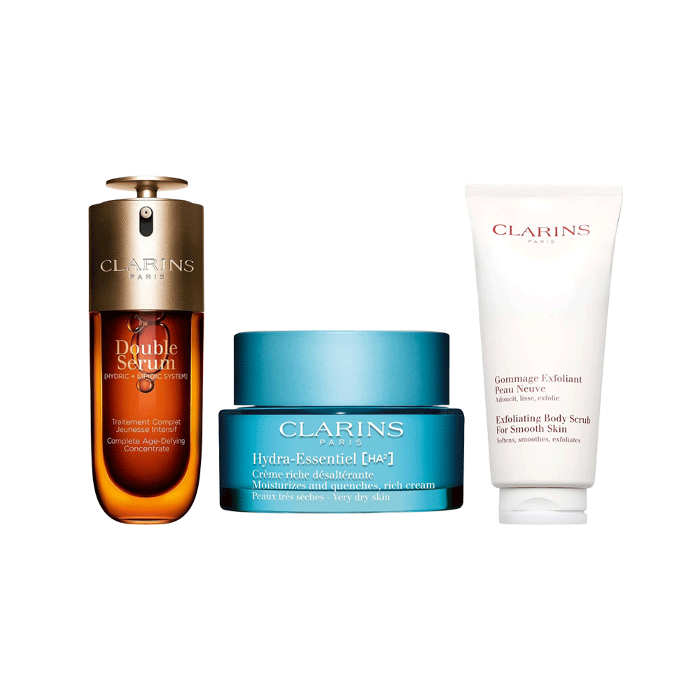 باكج العناية بالبشرة سيروم+مقشر + كريم مرطب