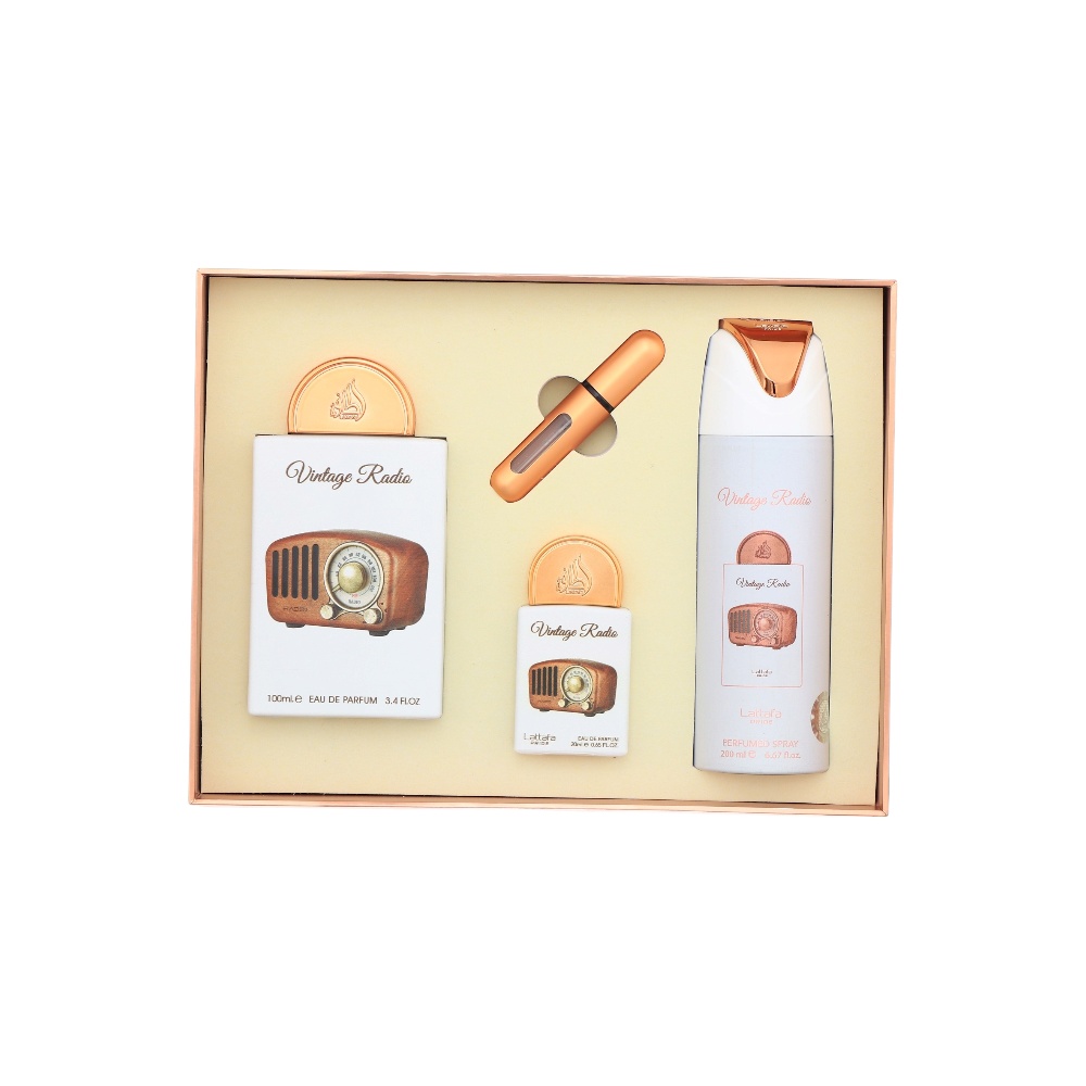 طقم عطور  راديو  فينتج للجنسين  من لطافة -4 قطع