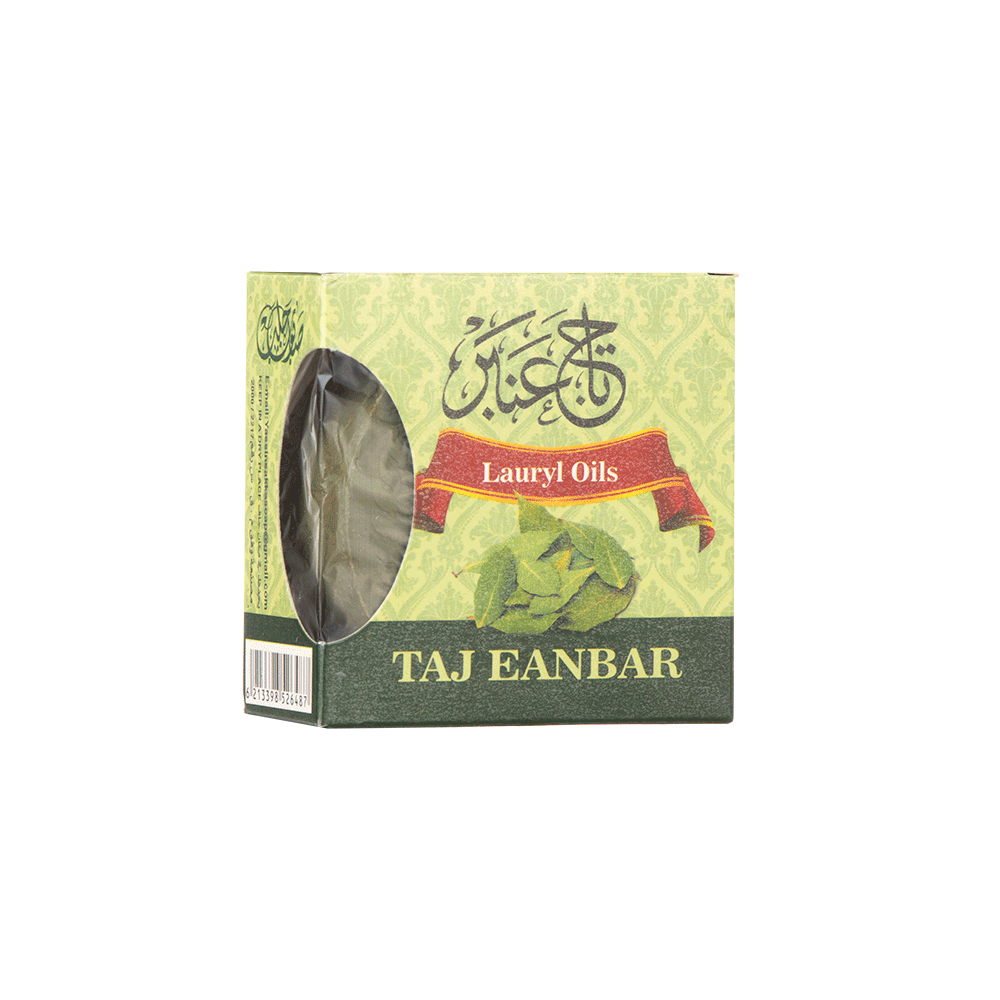 صابون بزيت الغار للشعر من تاج عنبر -150 جرام