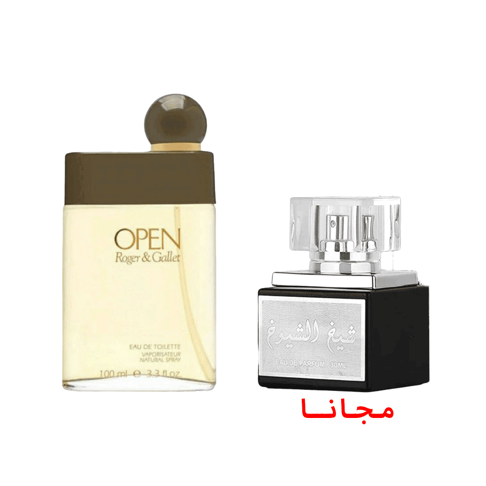 عطر روجر آند جاليت أوبن للرجال -  100 مل + عطر لطافة شيخ الشيوخ  للرجال - 30 مل مجانا