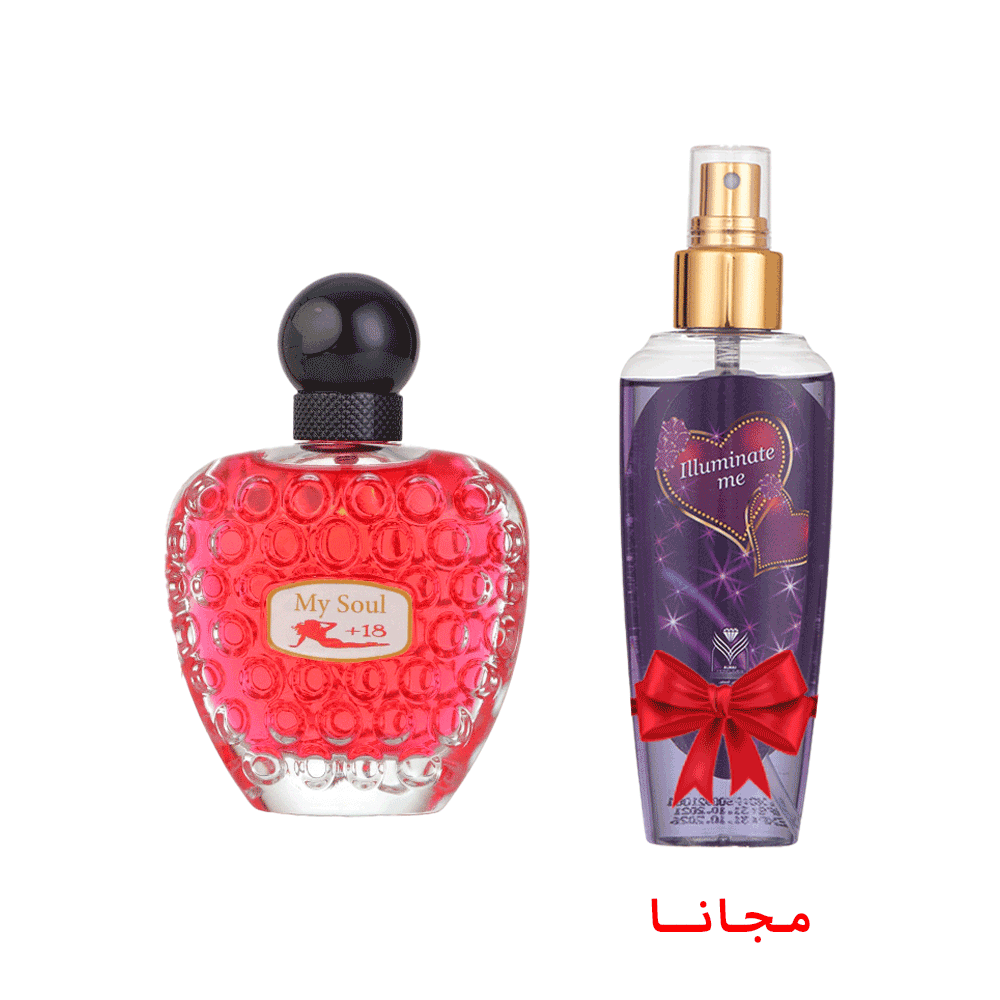 عطر ماي سول  فرموني للنساء - 100 مل  + معطر جسم الماس إيلومينت مي للجنسين - 150 مل مجانا