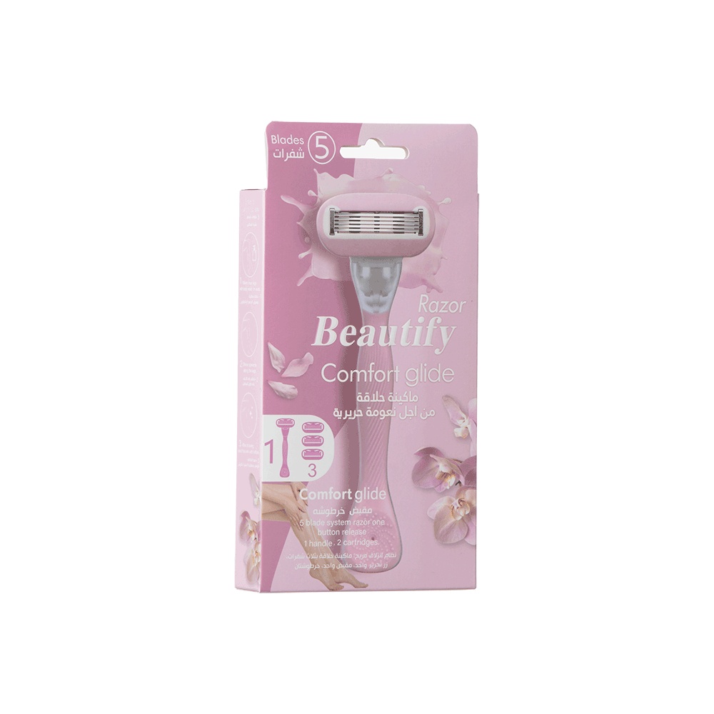 شفرات حلاقة بيوتيفي نسائية 3 رؤوس - 5 شفرات