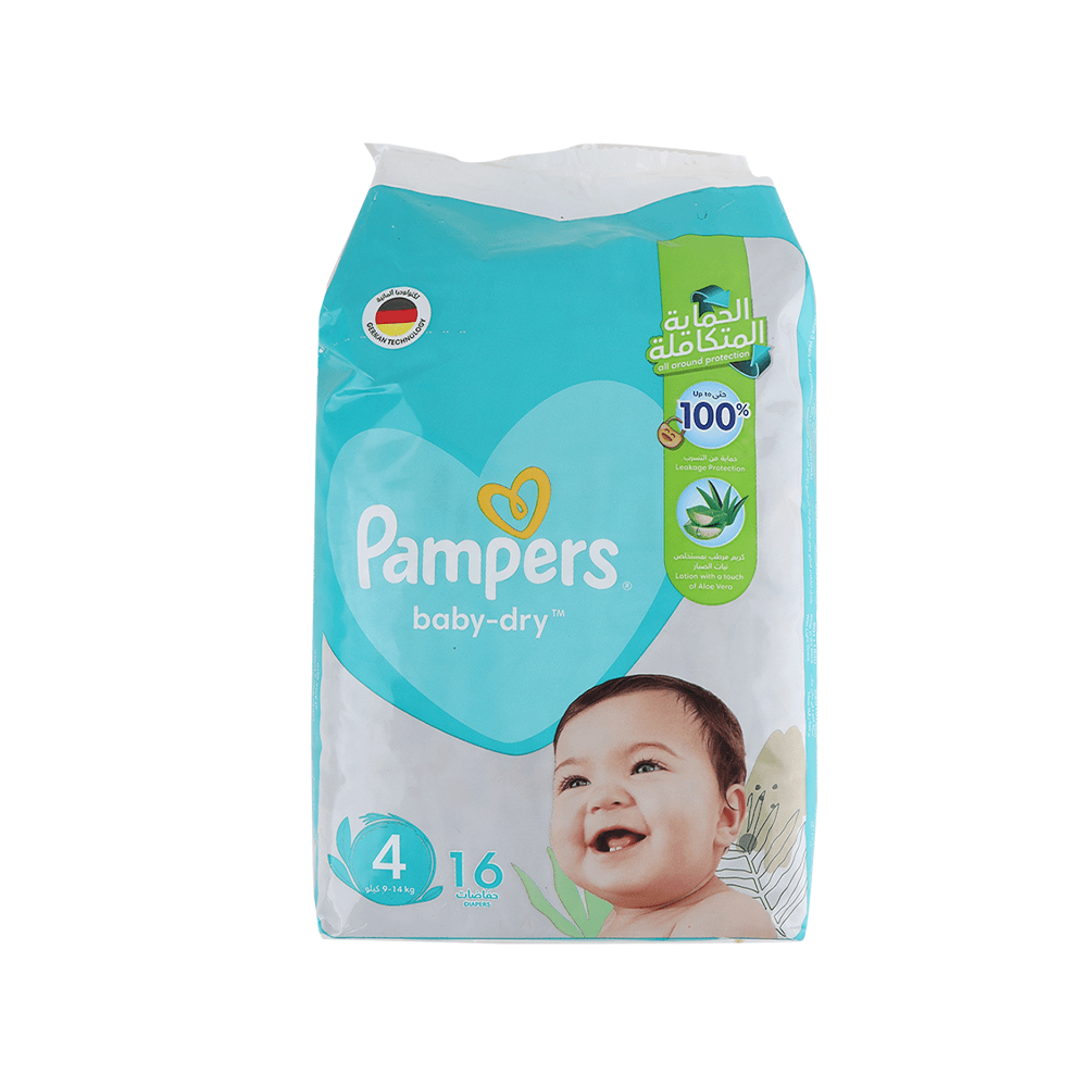 بابمبرز حفاضات سعودي للأطفال عبوة 16حبة - مقاس 4