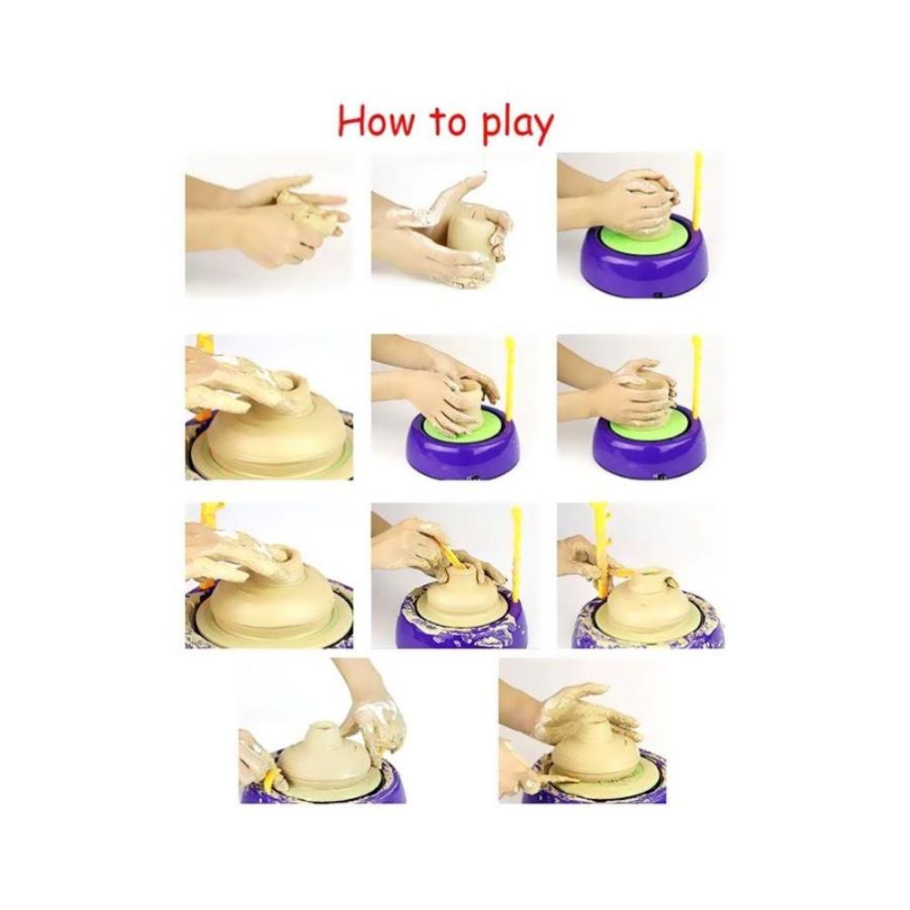  طقم عجلة فخارية