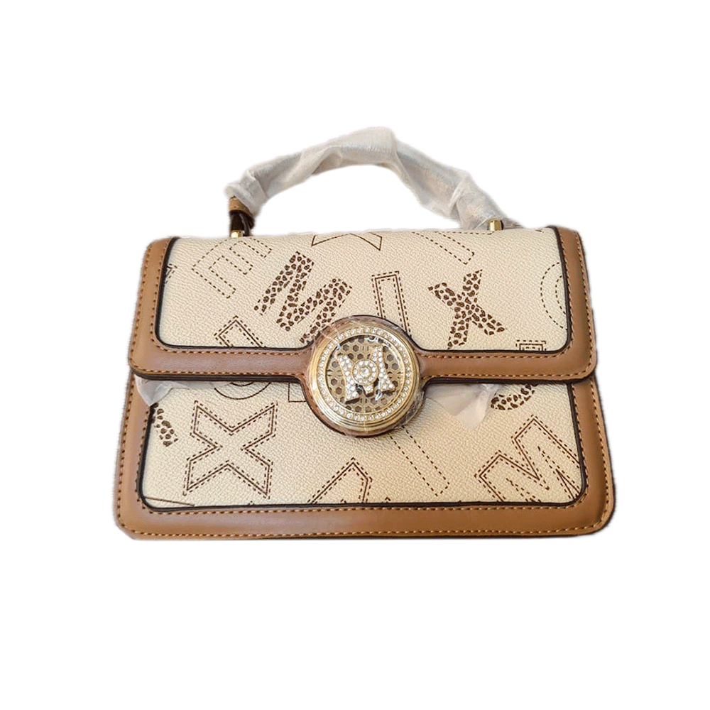 شنطة MEIXINGD لون بيج وبني