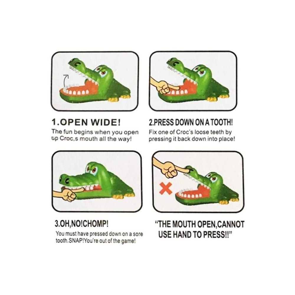  لعبة تمساح عض أصابع طبيب الأسنان - 15.5 سم