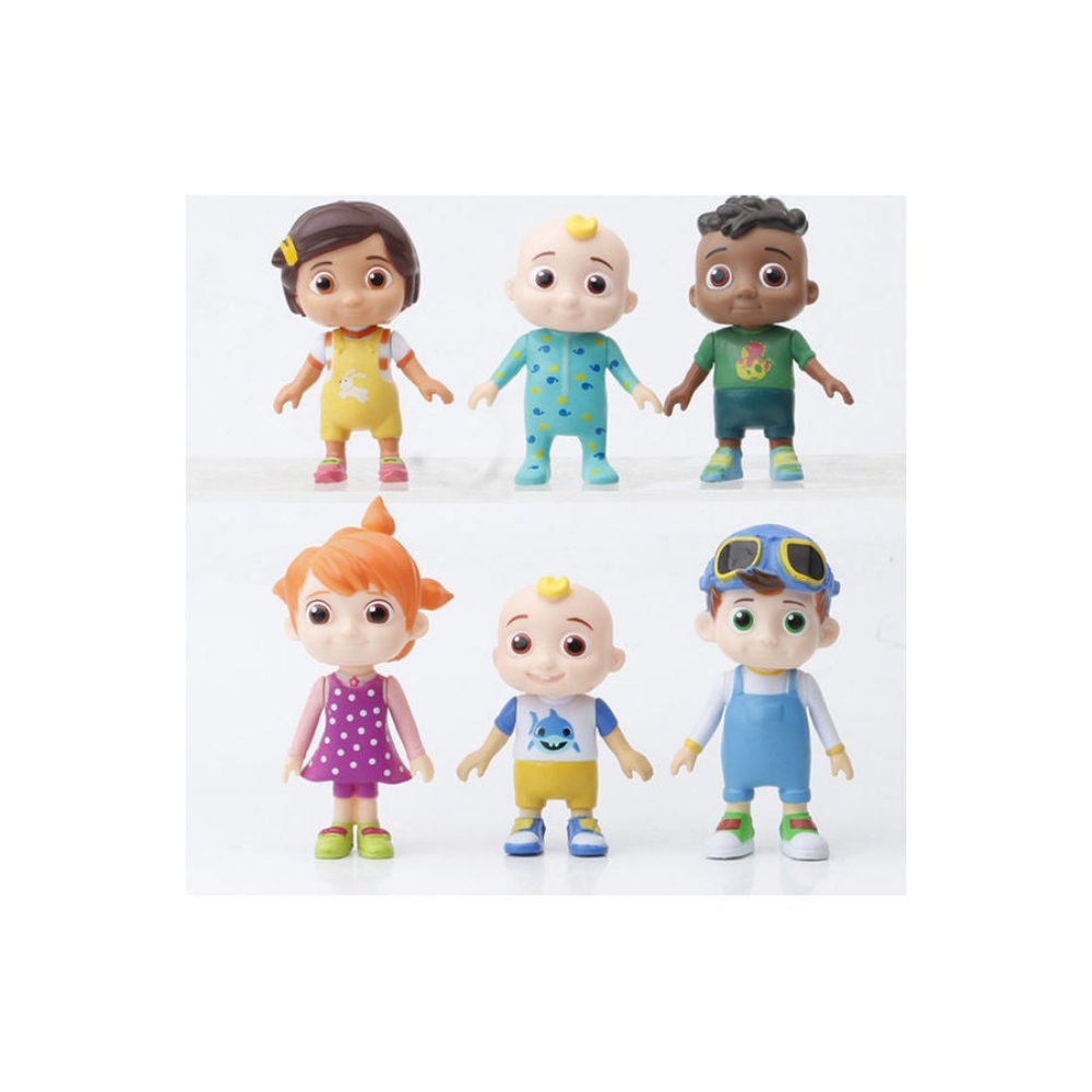 مس تيارا مجموعة مجسمات بتصميم شخصيات أطفال 6 قطع - 3x8 سم