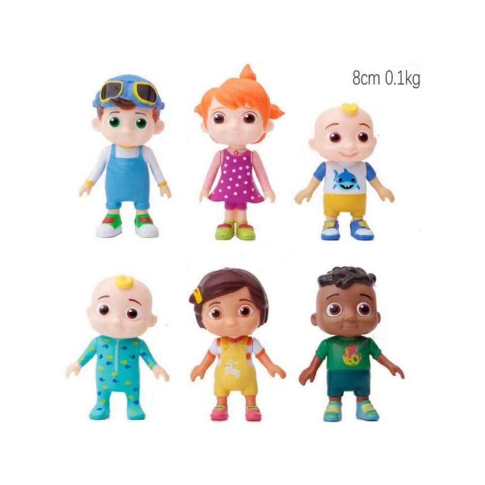 مس تيارا مجموعة مجسمات بتصميم شخصيات أطفال 6 قطع - 3x8 سم