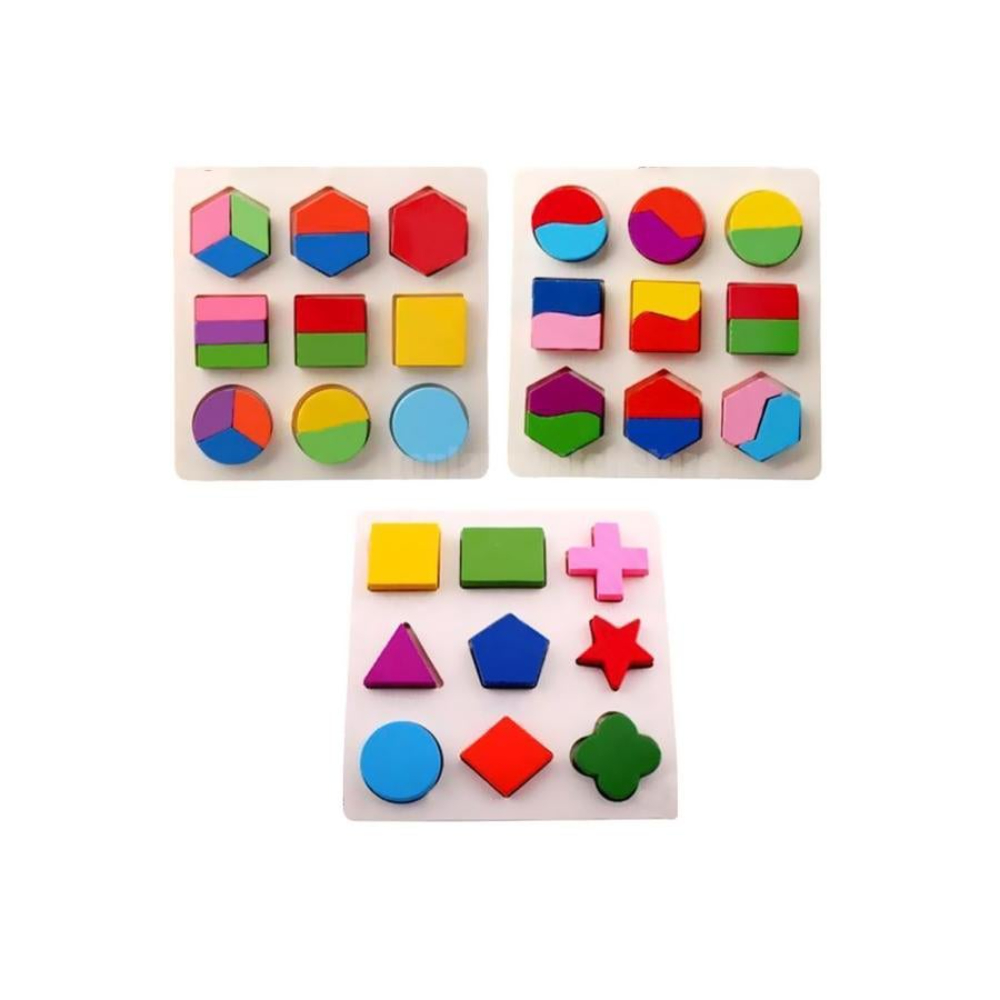 ال دبليو مجموعة بازل خشبية تعليمية للأطفال - طراز 4B6J6JN6