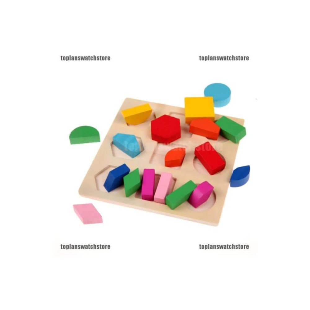 ال دبليو مجموعة بازل خشبية تعليمية للأطفال - طراز 4B6J6JN6