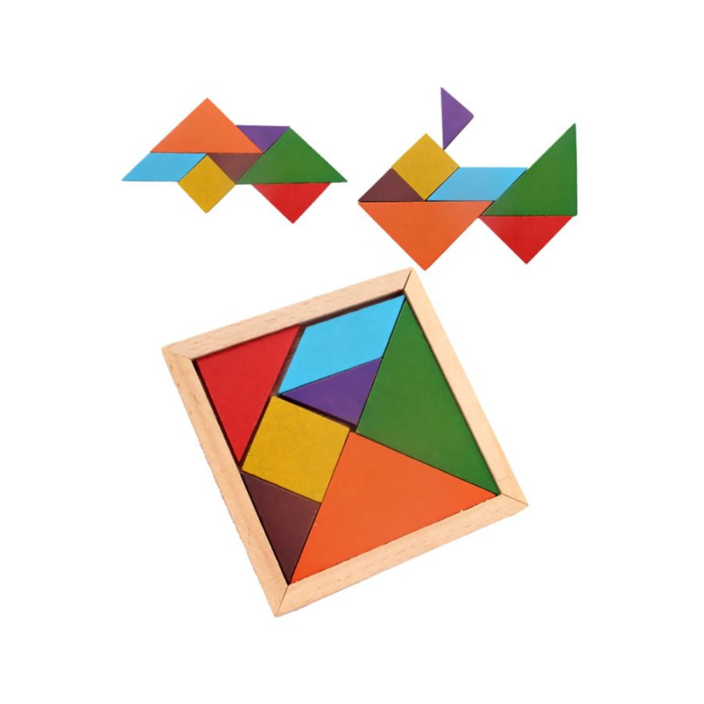 كول بيبي طقم ألعاب تركيب الصور الخشبي 7 قطع - 12x0.5x11.5 سم