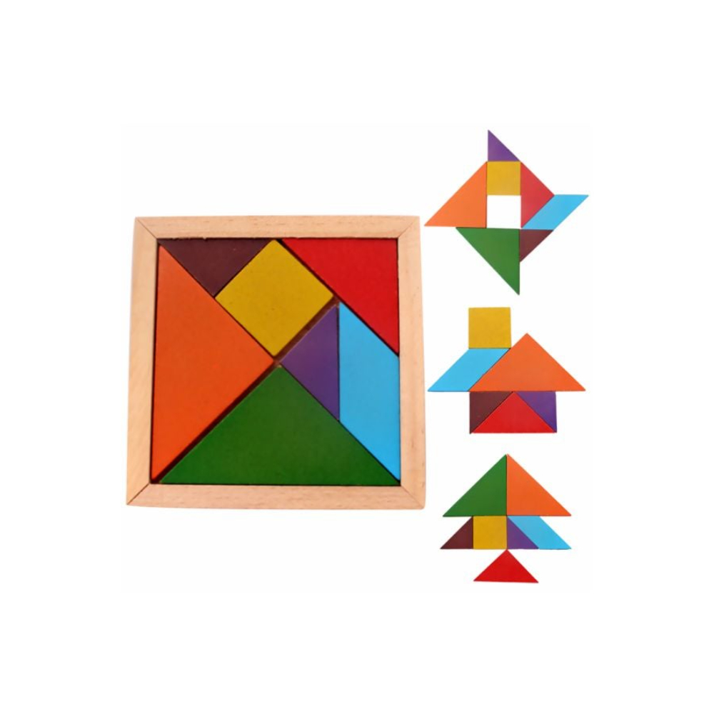 كول بيبي طقم ألعاب تركيب الصور الخشبي 7 قطع - 12x0.5x11.5 سم