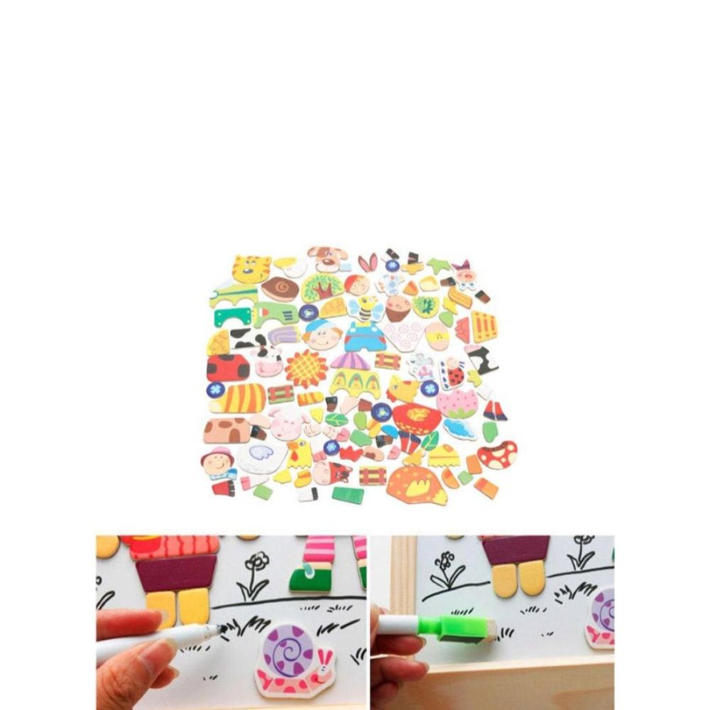  لعبة تركيبية مع لوح مغناطيسي