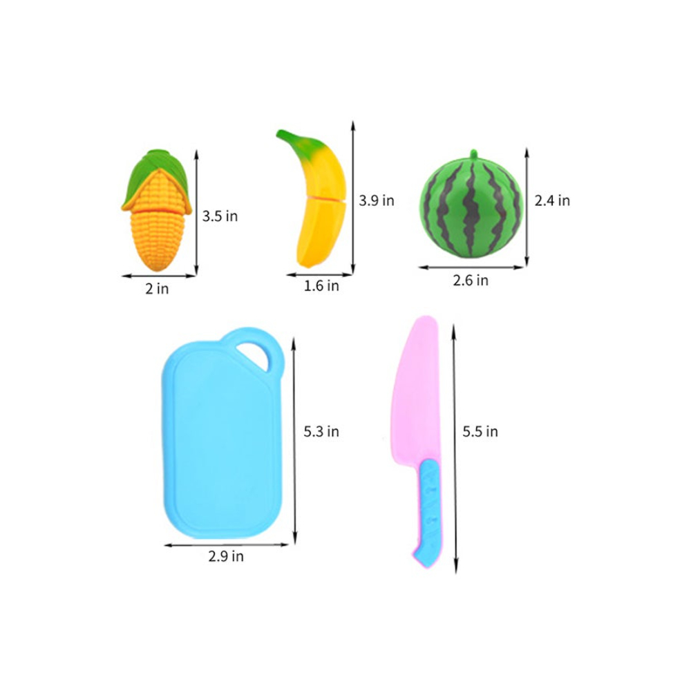  طقم ألعاب تقطيع الفواكه والخضروات
