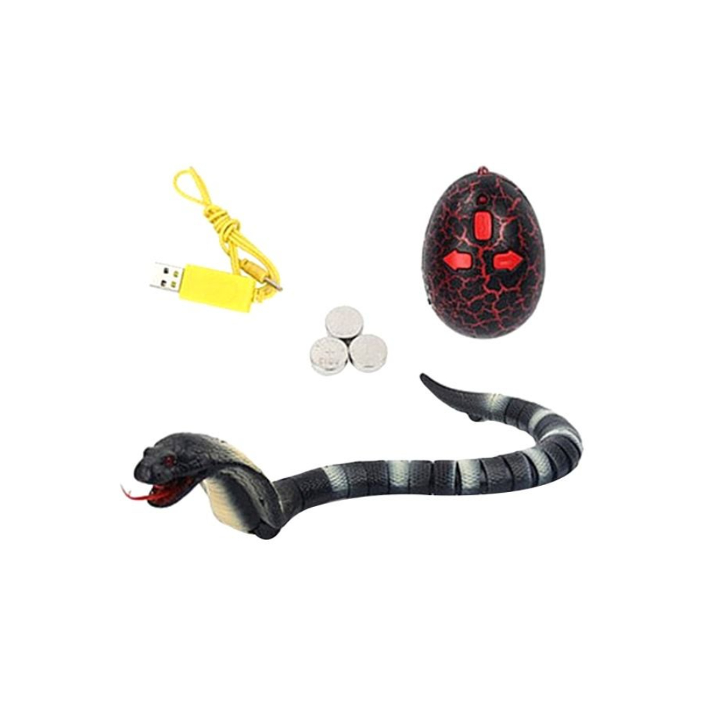  لعبة أفعى بجهاز تحكم عن بعد للأطفال موديل JY7500368- أسود