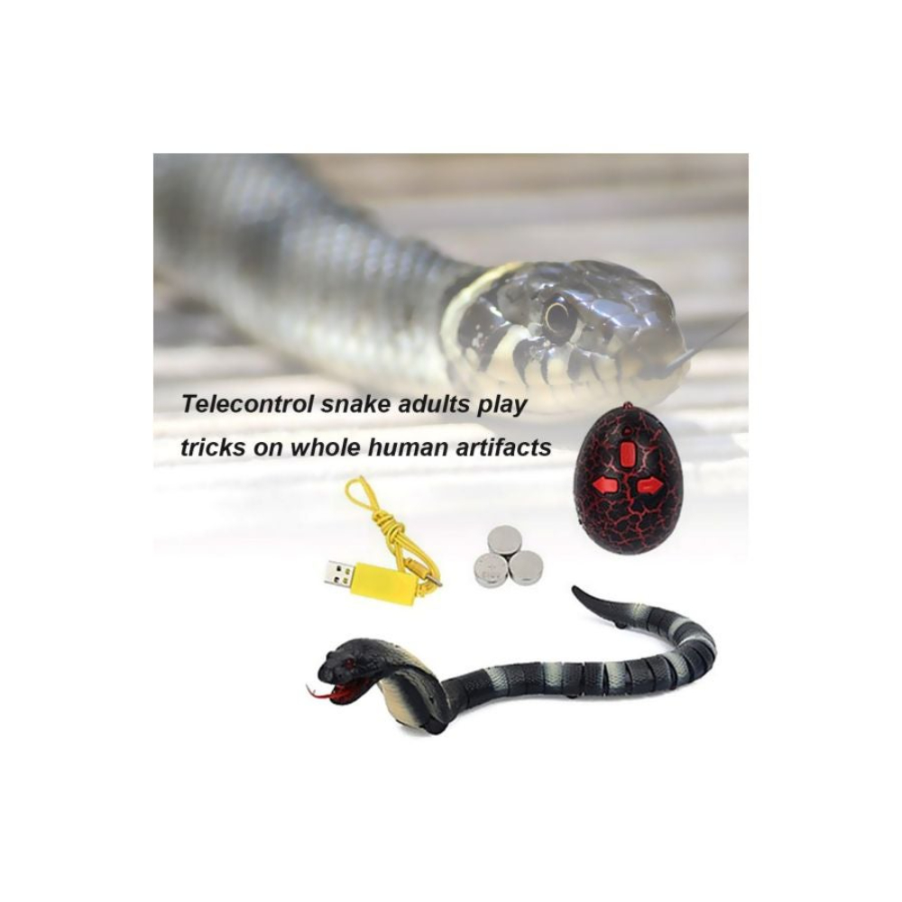  لعبة أفعى بجهاز تحكم عن بعد للأطفال موديل JY7500368- أسود
