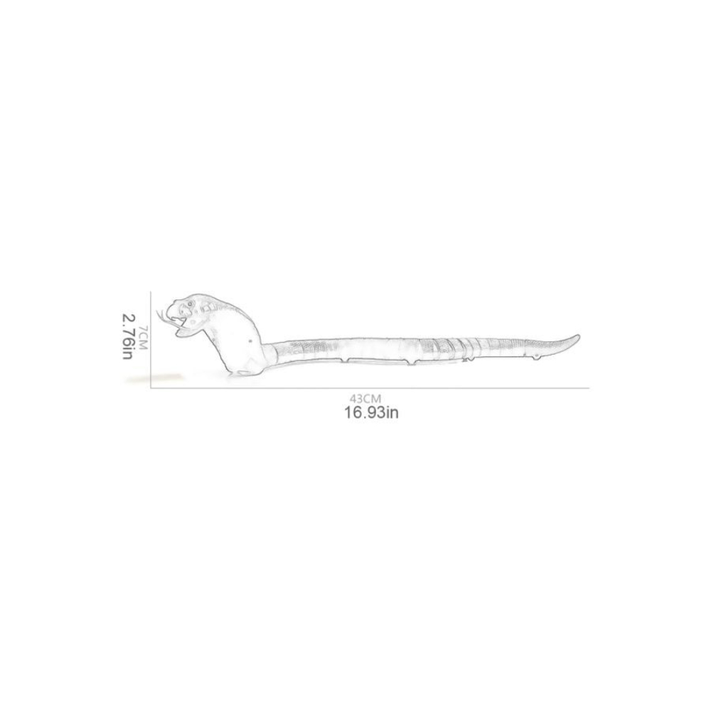  لعبة أفعى بجهاز تحكم عن بعد للأطفال موديل JY7500368- أسود